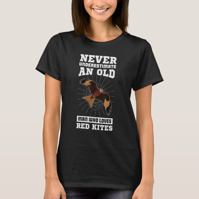 T-shirt Biologiste des cerfs-volants rouges Ornithologiste (Devant)