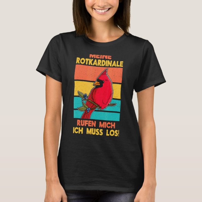 T-shirt Biologiste des oiseaux cardinaux rouges Songbird G (Devant)