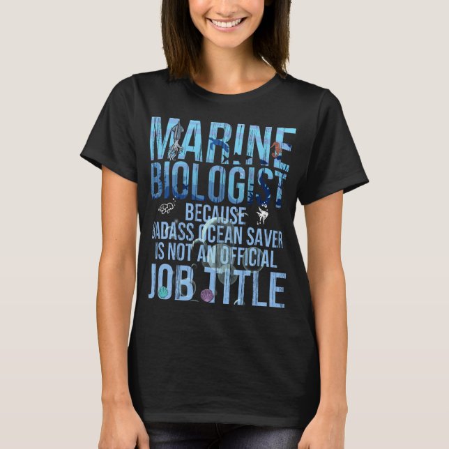 T-shirt Biologiste marin Funny Sciences de la mer Biologie (Devant)