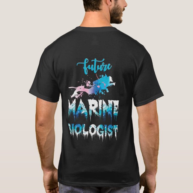 T-shirt Biologiste marin futur Biologie océanique Cadeau é (Dos)