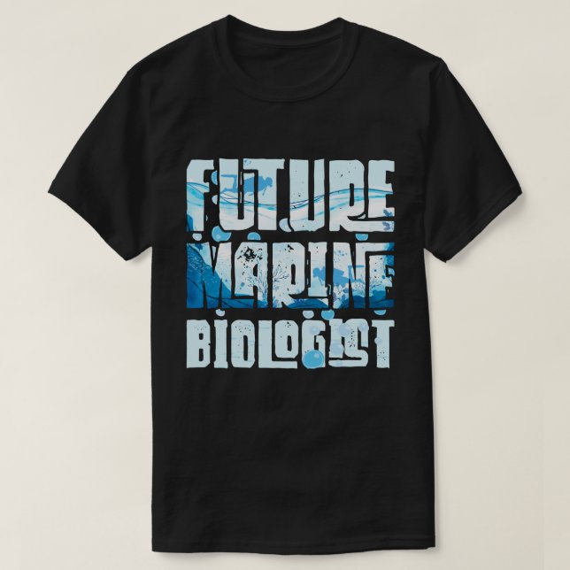 T-shirt Biologiste marin futur Biologie océanique Cadeau é (Design devant)