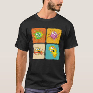 T-shirt Biologiste Microbiologie Lab Pop Art Science Bacte