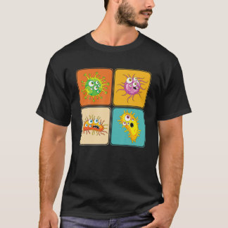 T-shirt Biologiste Microbiologie Lab Pop Art Science Bacte