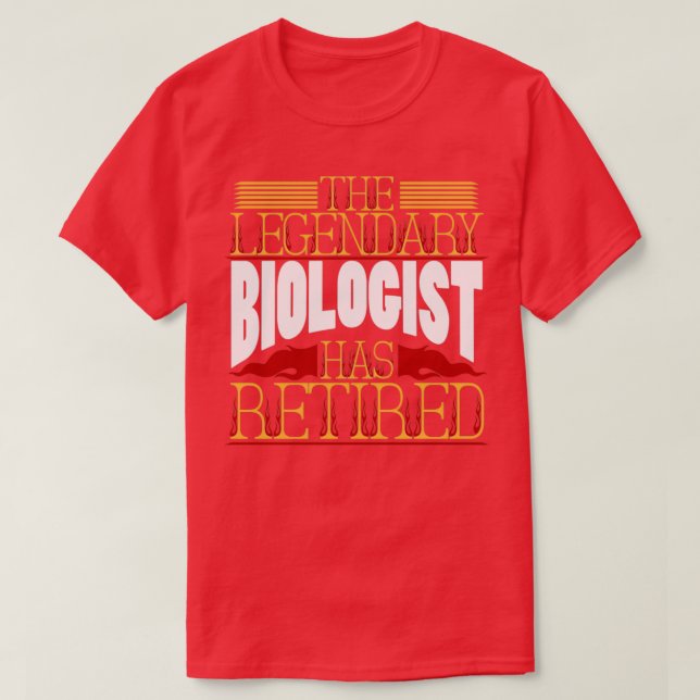 T-shirt Biologiste retraité (Design devant)