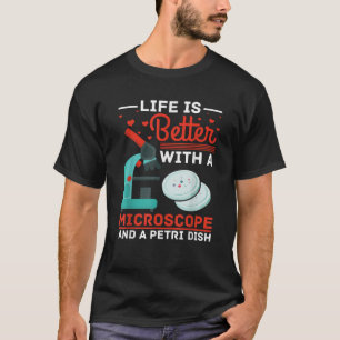 T-shirt Biologiste Science De La Vie Microscope Biologie M