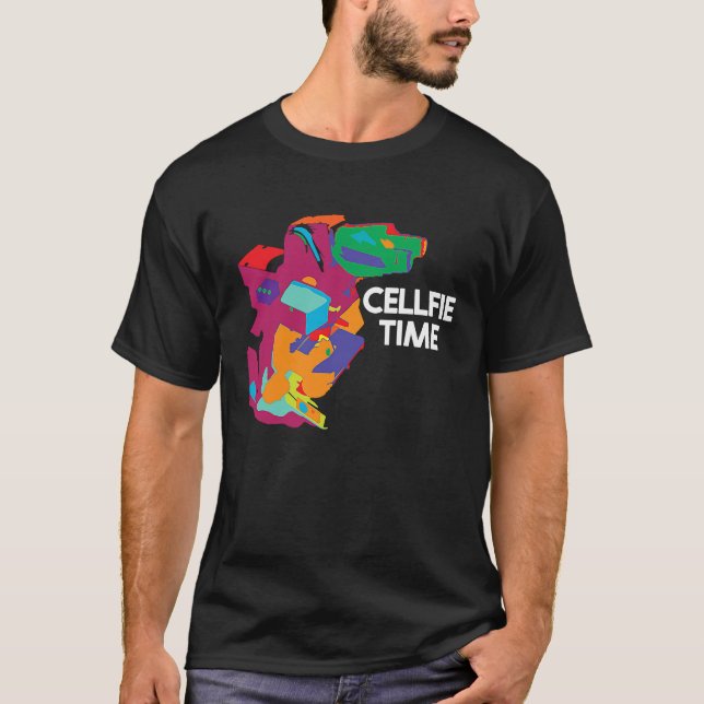 T-shirt Biology Cellfie Time Science Pun Lab Scientist (Devant)