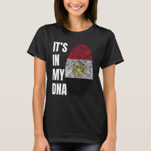 T-shirt Biométrie ADN Empreinte digitale Drapeau égyptien