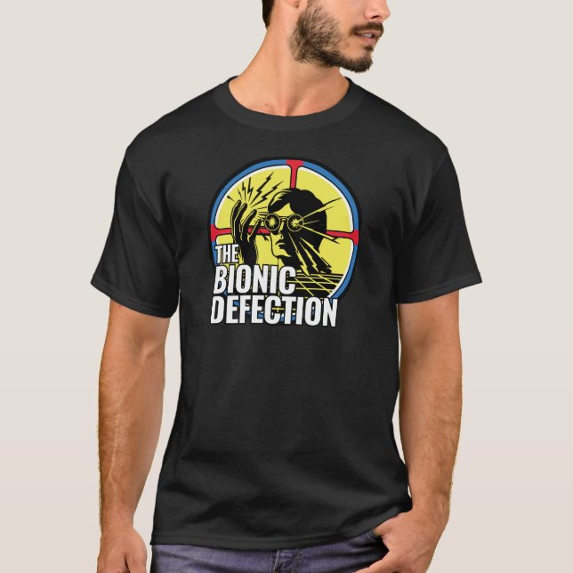 T-shirt Bionic Defection Electric Man Tee - Black Homme (Devant)