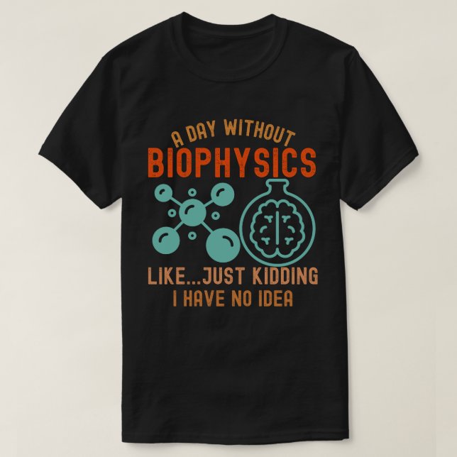 T-shirt Biophysique drôle, j'aime Biophysique3 (Design devant)