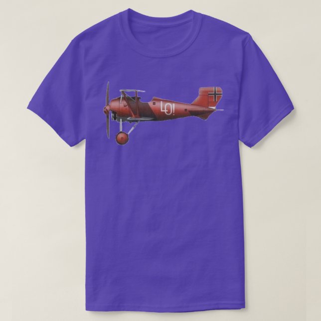T-shirt Biplane rouge (Design devant)