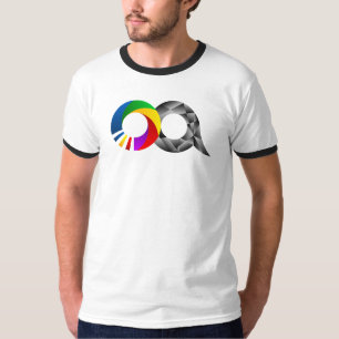 T-shirt bipolaire de sonnerie d'icône