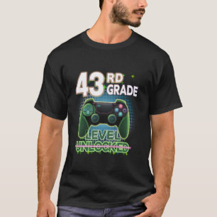 T-shirt Bir de niveau 43e qualité déverrouillé du gamer vi