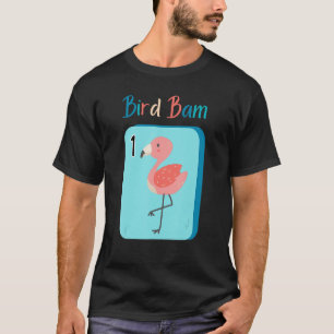T-shirt Bird Bam Mahjong Fun Flamant rose pour Mah Jongg P