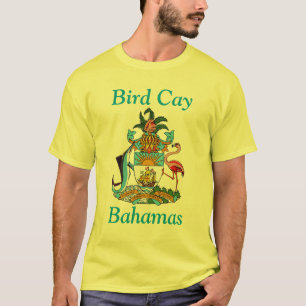 T-shirt Bird Cay, Bahamas avec blason