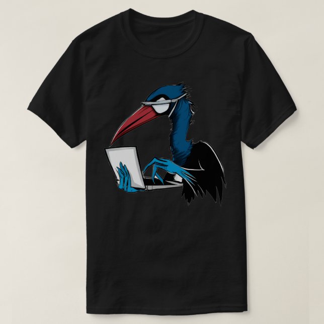 T-shirt Bird Hacker 2 (Design devant)
