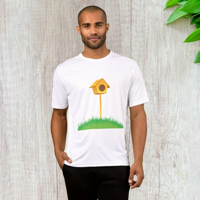 T-shirt Bird House Mens Actif (Créateur téléchargé)