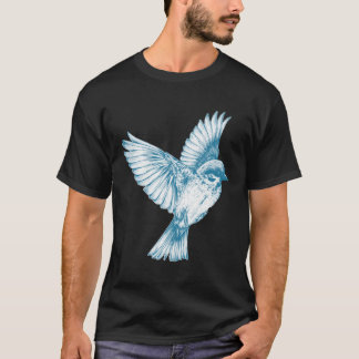 T-shirt bird in flight