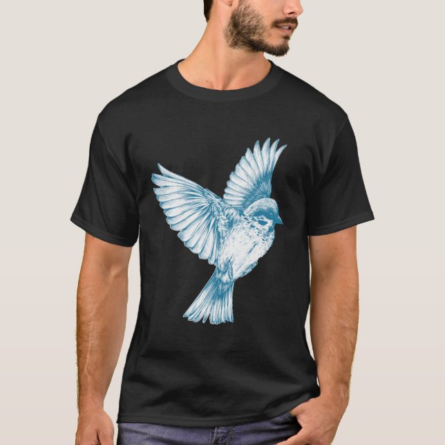T-shirt bird in flight (Devant)