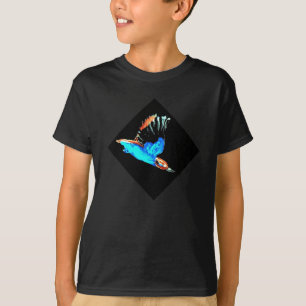 T-shirt Bird Kingfisher à la nuit