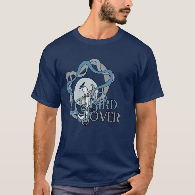 T-shirt Bird lover with Indian paradise flycatcher (Devant)