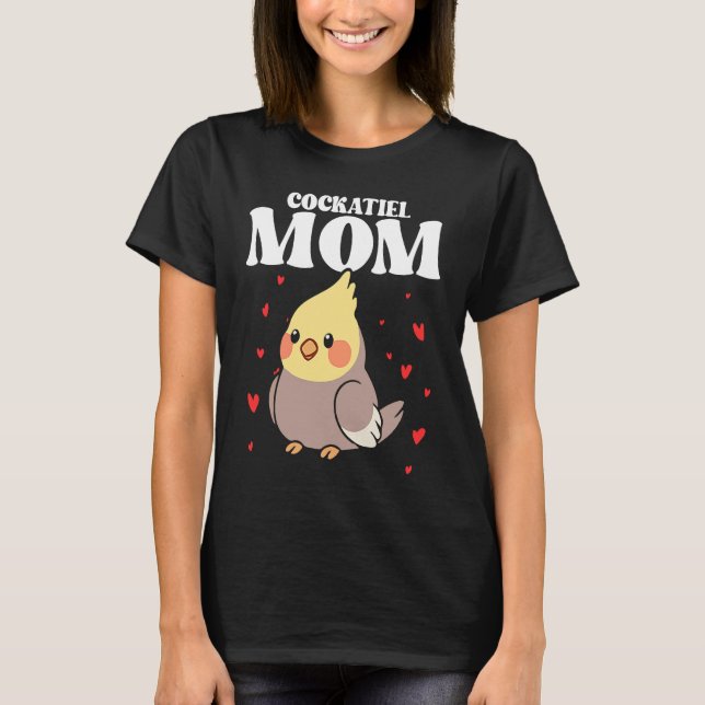 T-shirt Bird Mom Cockatiels Birding Bird Watching Mother B (Devant)