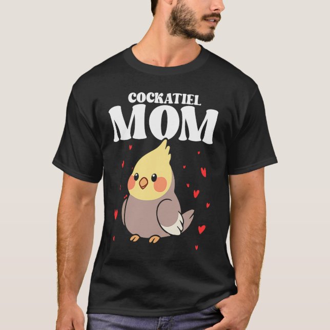 T-shirt Bird Mom Cockatiels Birding Bird Watching Mother B (Devant)