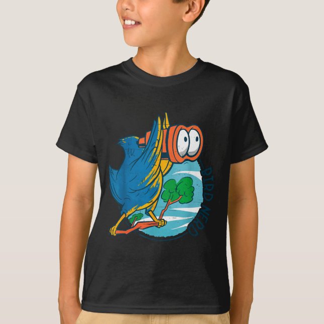 T-shirt Bird Nerd Funny Bird Watching Birds Lover Ornithol (Devant)