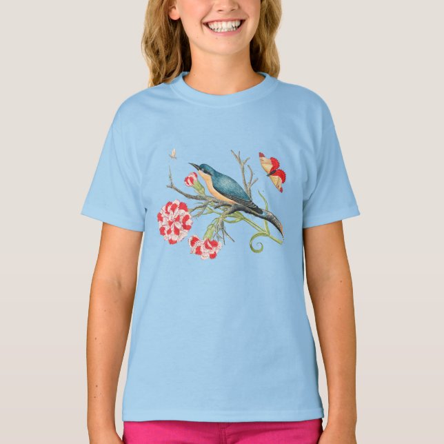 T-shirt Bird on a Tree Branch (Devant)