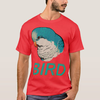 T-shirt BIRD Quaker Parrot Bleu