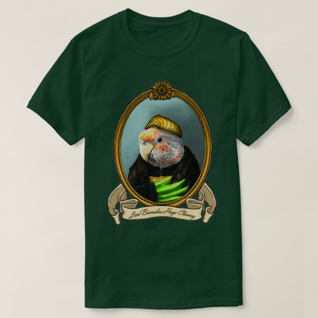 T-shirt Bird Renaissance Lord Barnabus Hugo Clancey A Brow (Design devant)