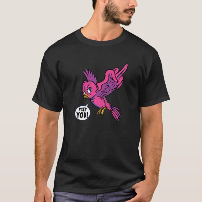 T-shirt Bird Swed Bird Geh Weg Verpiss Dich Hau Ab (Devant)