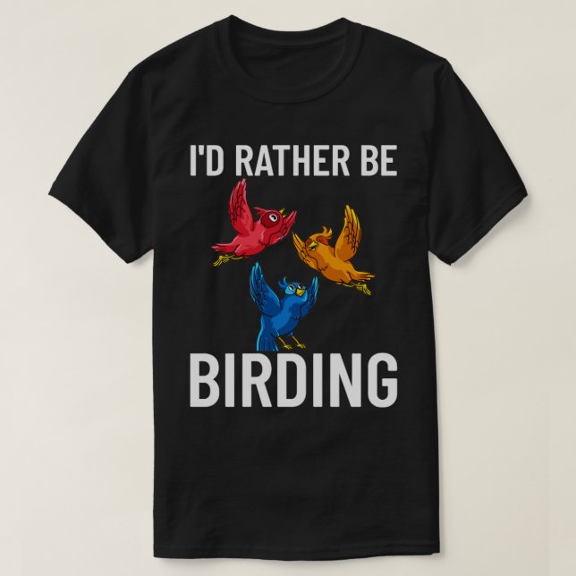 T-shirt Bird Watching Birding Binocular Camera Beginner  (Design devant)