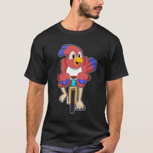 T-shirt Bird with bicycle