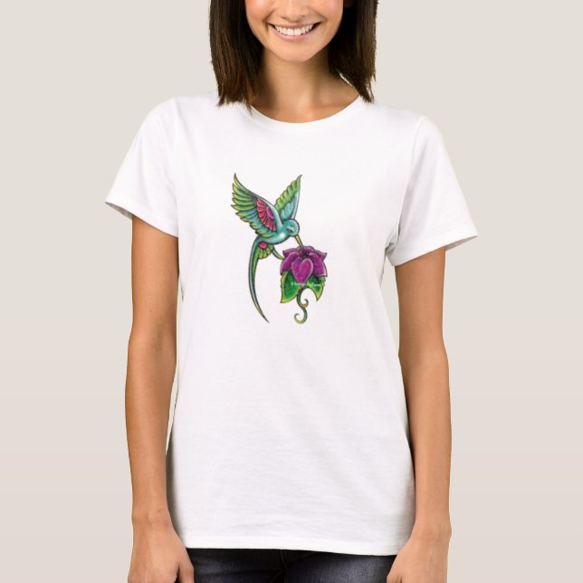 T-shirt birdes huming (Devant)