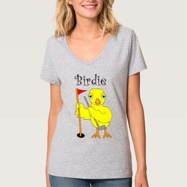 T-shirt Birdie Golfer Chick (Devant)
