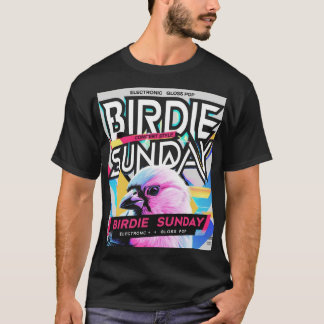 T-shirt Birdie Sunday Electropop Black Tee