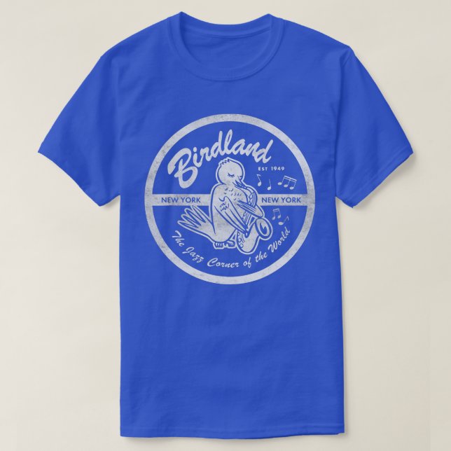 T-shirt Birdlands Vintage Jazz Club (Design devant)