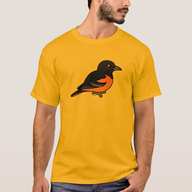 T-shirt Birdorable Baltimore Oriole (Devant)