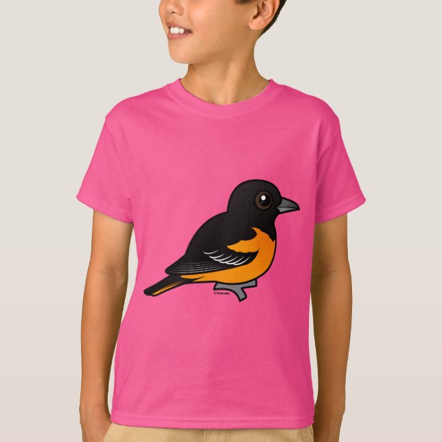 T-shirt Birdorable Baltimore Oriole (Devant)