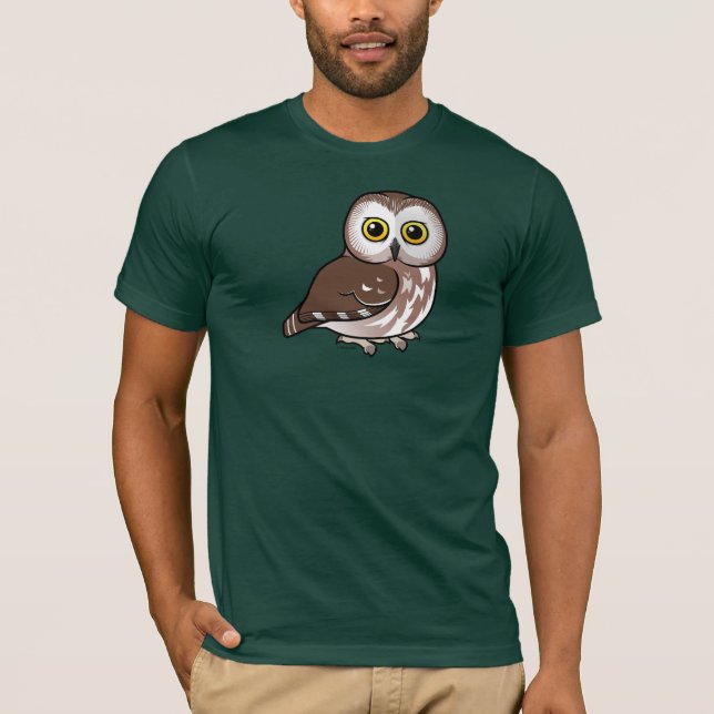 T-shirt Birdorable du nord Scie-affûtent le hibou (Devant)