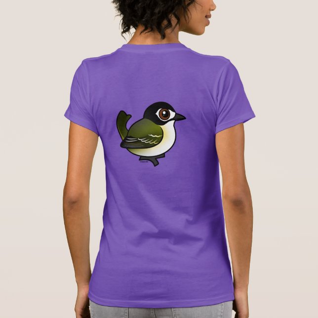 T-shirt Birdorable Noir-a couvert la viréo (Dos)