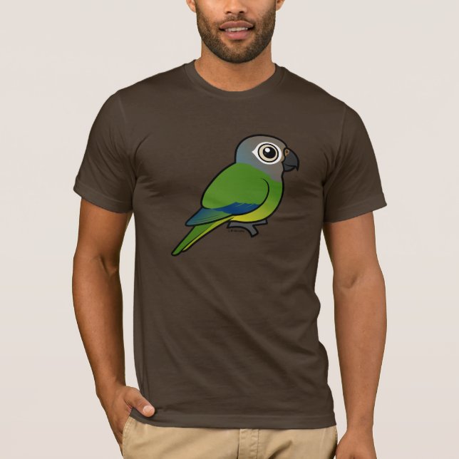 T-shirt Birdorable Sombre-a dirigé Conure (Devant)