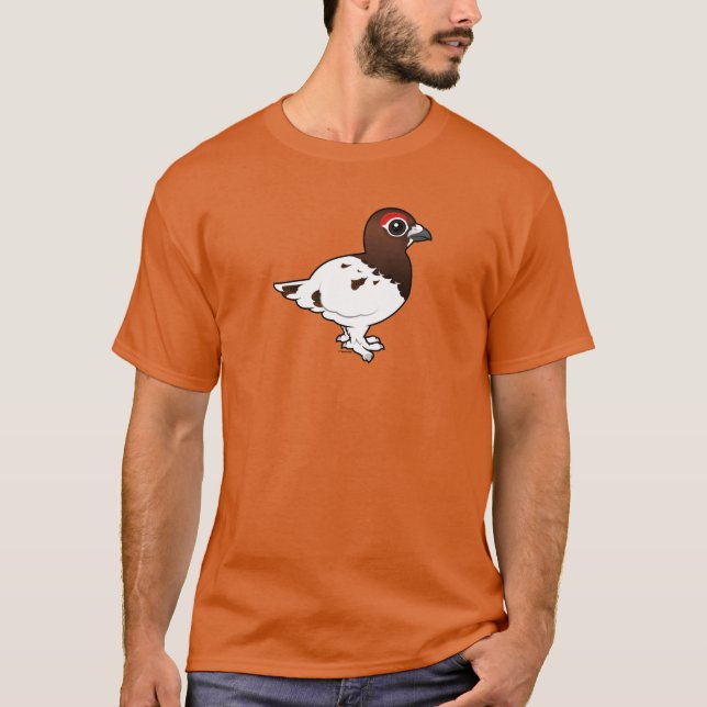 T-shirt Birdorable Willow Ptarmigan, homme d'été (Devant)