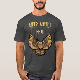 T-shirt Birds Arennot Real rétro