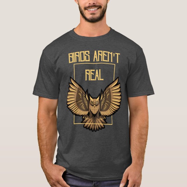 T-shirt Birds Arennot Real rétro (Devant)