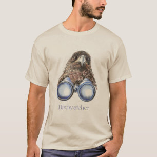 T-shirt Birdwatcher Hawk Oiseau vous observant Humour
