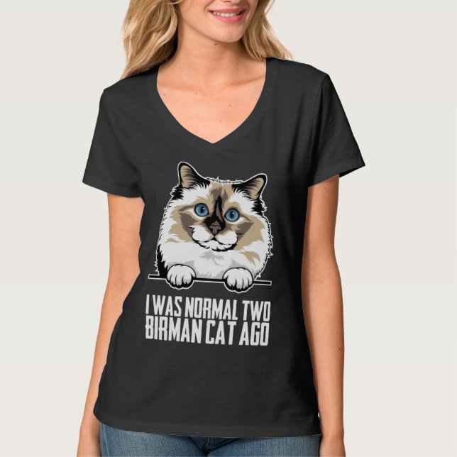 T-shirt Birman  Birman cat  Birman mom  2 (Devant)