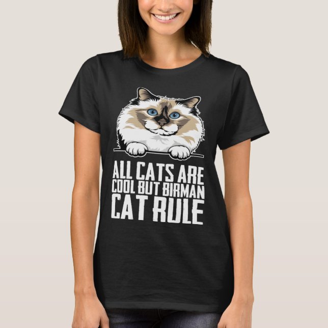 T-shirt Birman cats  Birman kitten  Birman mother (Devant)
