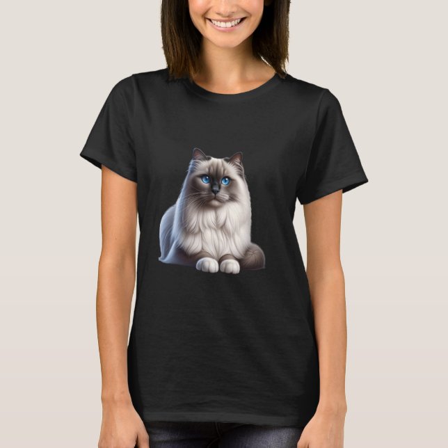 T-shirt Birman Chat Chemise Chat Face Mignonne Amoureux de (Devant)