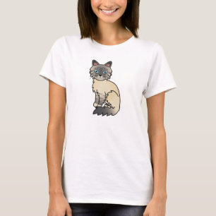 T-shirt Birman / Ragdoll Chat Tigré Argenté